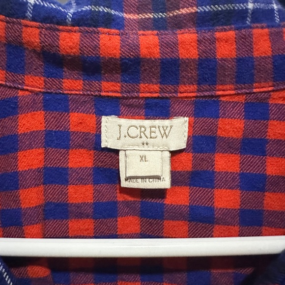 J Crew Extra Long Woman’s Flannel - Picture 3 of 3